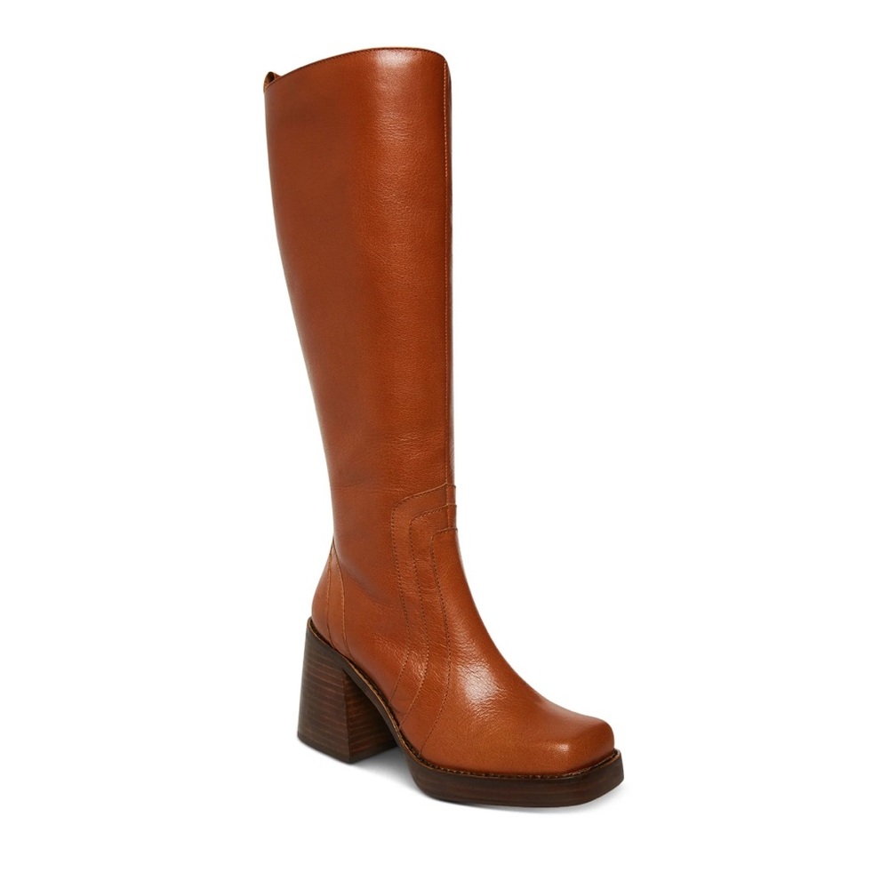 Steve Madden Andiee Women's Brown Leather Knee-High Boots